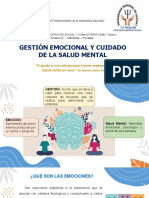 Gestión Emocional y Cuidado de La Salud Mental