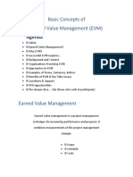 Agenda: Basic Concepts of Earned Value Management (EVM)