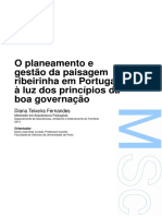 O Planejamento e Gestao Da Paisagem Ribeirinha em Portugal