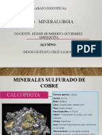 Trabajo Individual Minerales Cobre - Denis Gustavo Cruz La Rosa