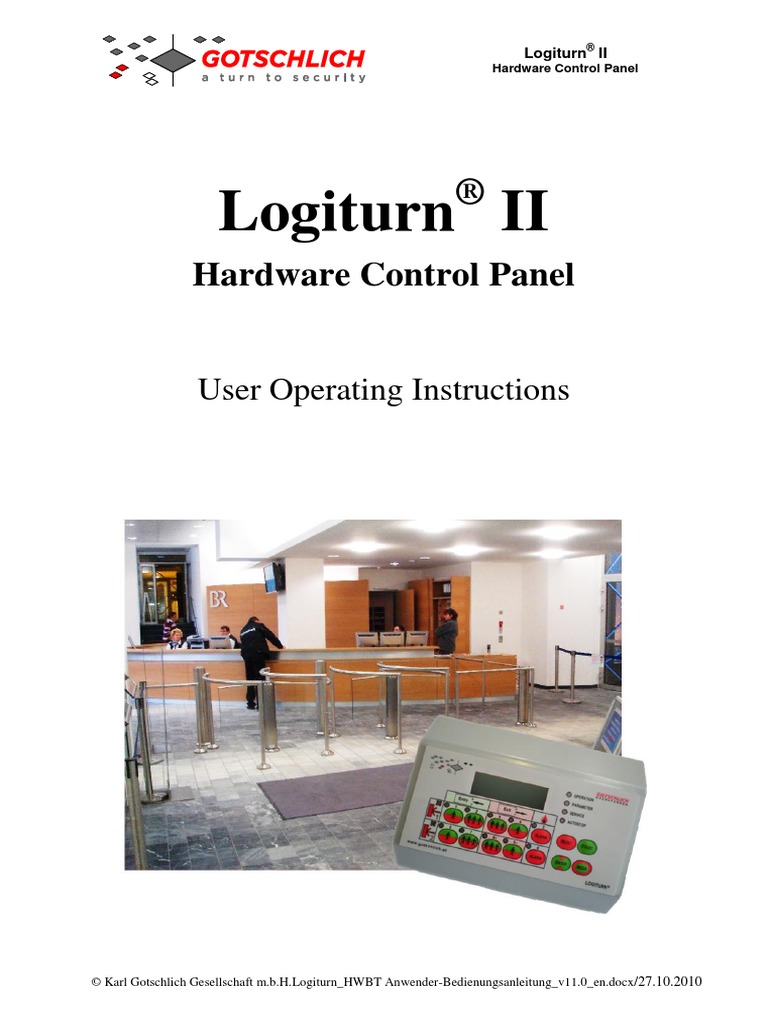 LOGITURN Control Panel Manual UK | PDF | Computer Hardware | Computing