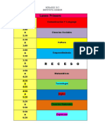 Horario 2022