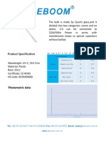 Product Specification: Photometric Data