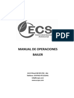 Manual Bailer ECS