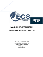 Manual Bomba de Filtracion 800-12v