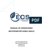 Manual Infiltrometro Doble Anillo ECS