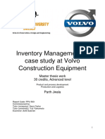 Inventory Management: A Case Study at Volvo Construction Equipment