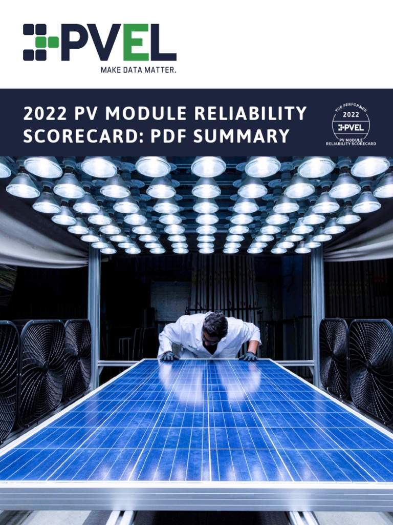 2022 PV Module Reliability Scorecard | PDF | Photovoltaics | Solar Panel