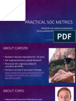 SOC Metrics Webinar For FIRST Metrics SIG V08a