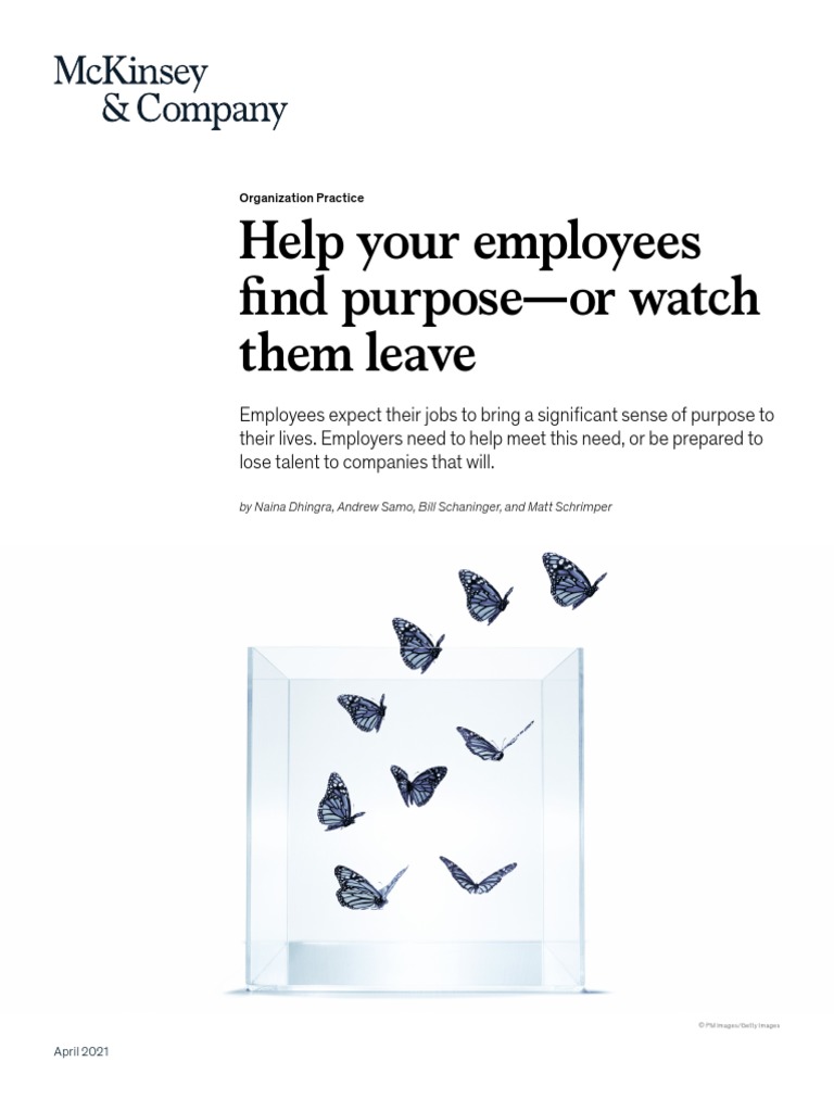 McKInsey Help Your Employees Find Purpose or Watch Them Leave PDF