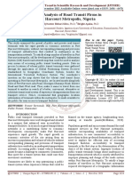 Spatial Analysis of Road Transit Firms in Port Harcourt Metropolis, Nigeria