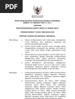 Download Peraturan Menteri Kesehatan RI Nomor 755MenkesPerIV2011 tentang Penyelenggaraan Komite Medik di Rumah Sakit by Dody Firmanda SN58266075 doc pdf