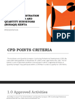 KIGONDU CPD Points Criteria