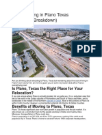Plano Texas Cost of Living