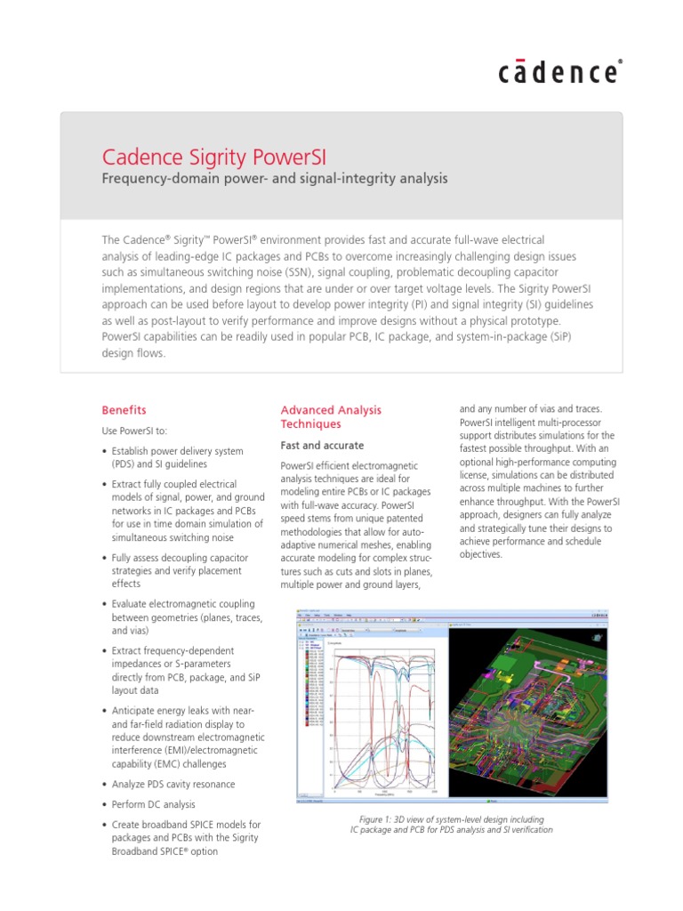 Sigrity Powersi Ds | PDF | Printed Circuit Board | Spice