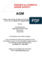 Agm Invitation 2022
