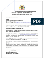 Notificacion Decreto 806, Axa Colpatria, Jorge Ivan Rodriguez Lejarde