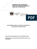 Muhsin Ismail, Lawin (2012) - Los Refranes Kurdos. Un Estudio Lingüístico y Cultural Del Pueblo Kurdo (Tesis Doctoral)