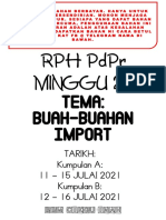 RPH PDPR Minggu 23: Tema: Buah-Buahan Import
