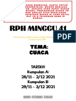 RPH Minggu 41: Tarikh: Kumpulan A: 28/11 - 2/12 2021 Kumpulan B: 29/11 - 3/12 2021