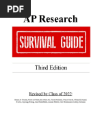 AP Research Survival Guide - Revised