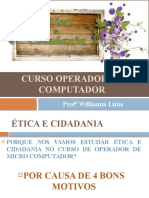 Curso Operador de Computador: Ética e Cidadania no Trabalho