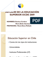 Informe de La Educación Superior Ocde 2009