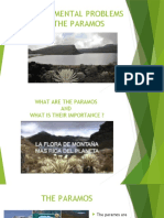 Environmental Problems of The Paramos