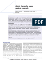 Choosing Antibiotic Therapy For Severe Community-Acquired Pneumonia