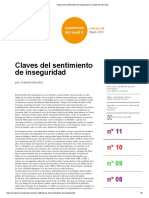 KESSLER Claves Del Sentimiento de Inseguridad - Cuadernos Del Inadi