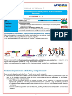 S30 Exp8-Act9 - 3º y 4º - Planteamos Recomendaciones para Nuestra Práctica de Actividad Física Saludable