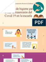 Medidas de higiene para prevenir el covid