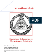 Como Es Arriba Es Abajo-Simbolismo de Los Astros en Hermetismo y Astrología