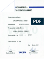 Certificado Sistema Electrico Version 2 Volvo
