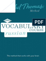 Booklet Russian Vocabulary