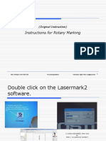 Instructions For Rotary Marking: (Original Instruction)