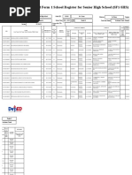 School Form 1 School Register For Senior High School (SF1-SHS)