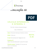 Prova Calculo 2