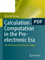 Calculation and Computation in The Pre-Electronic Era