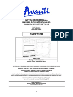 RM52T1BB: Instruction Manual Manual de Instrucciones Manuel D'Instructions