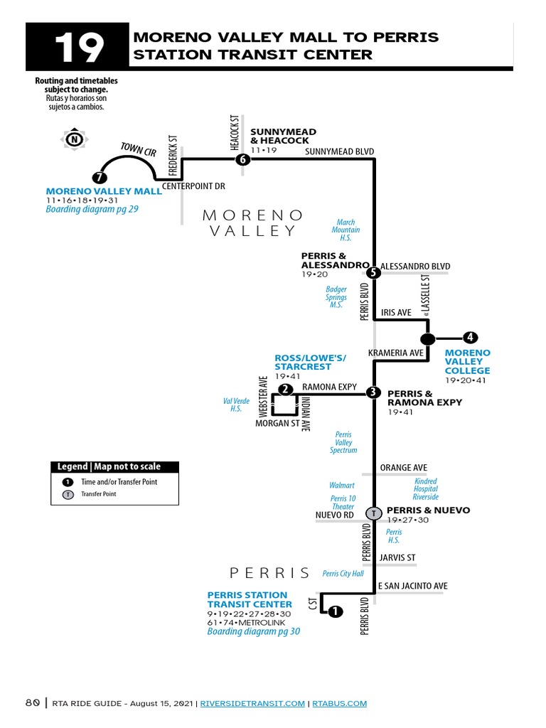 RTA Bus 19 Schedule Overview | PDF | Public Transport | Government ...