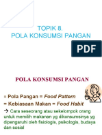 Topik 8. Pola Konsumsi Pangan