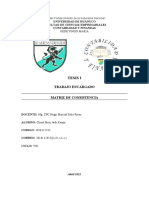 Matriz de Cosistencia