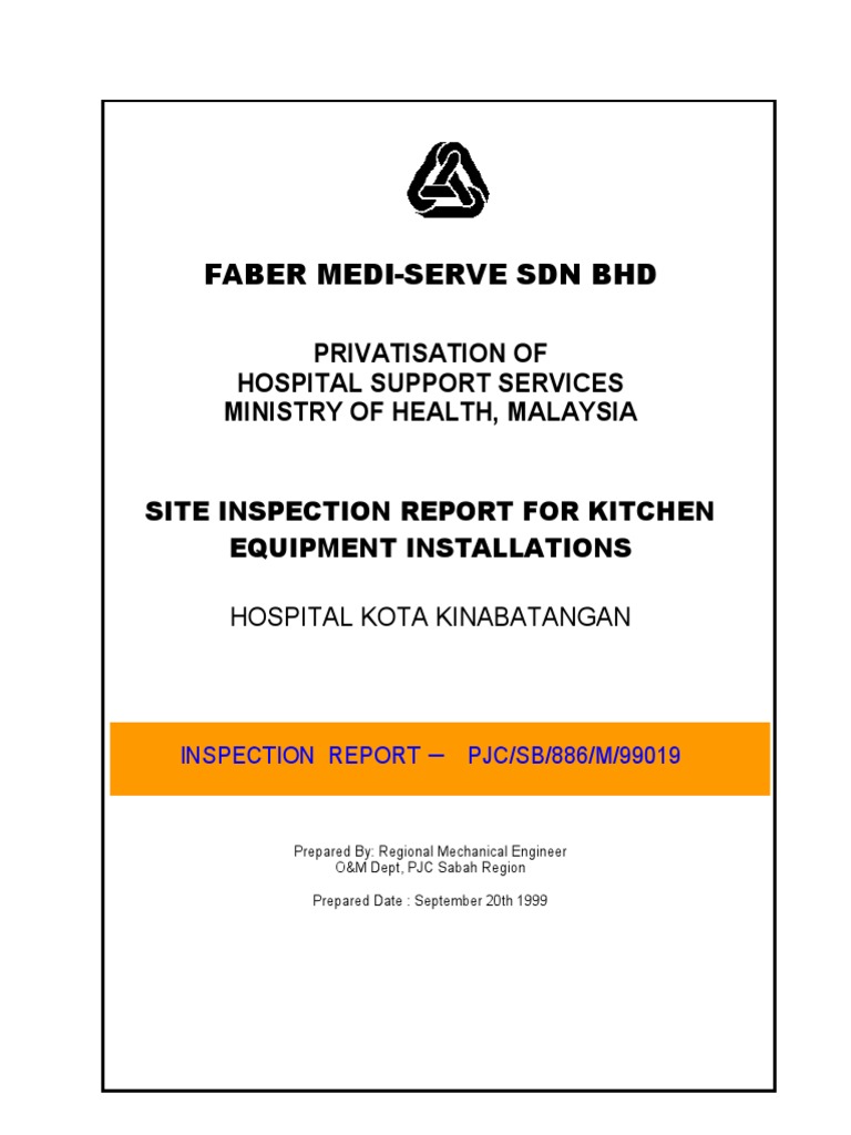 Kitchen Equipment PDF Specification (Technical Standard