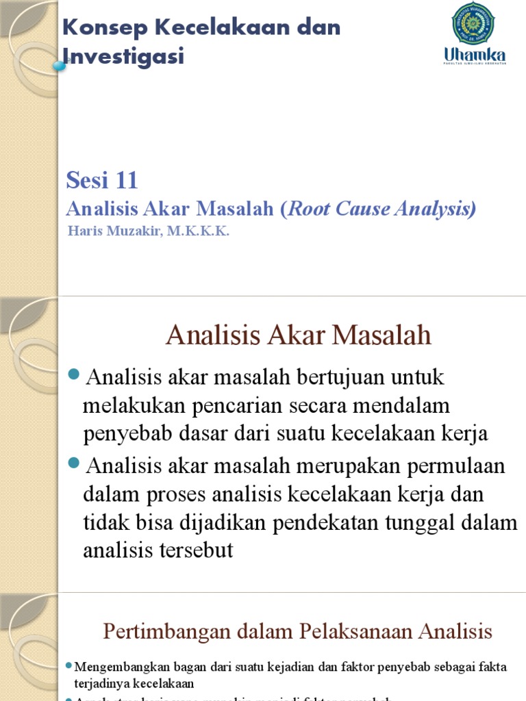 Sesi 11 Analisis Akar Masalah Root Cause Analysis Pdf