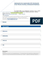 Actualizacioìn de La Estandarizacioìn de La Espirometriìa 2019