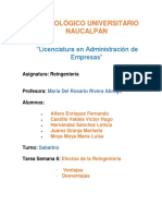 Investigación e Instrumento de Trabajo - Efectos de La Reingeniería