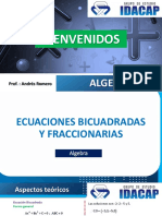 Ecuaciones bicuadradas y fraccionarias