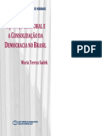 1 Maria Tereza Sadek - 1 A justica eleitoral e a consolidacao da Democracia no Brasil