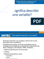 Qué Significa Describir Una Variable